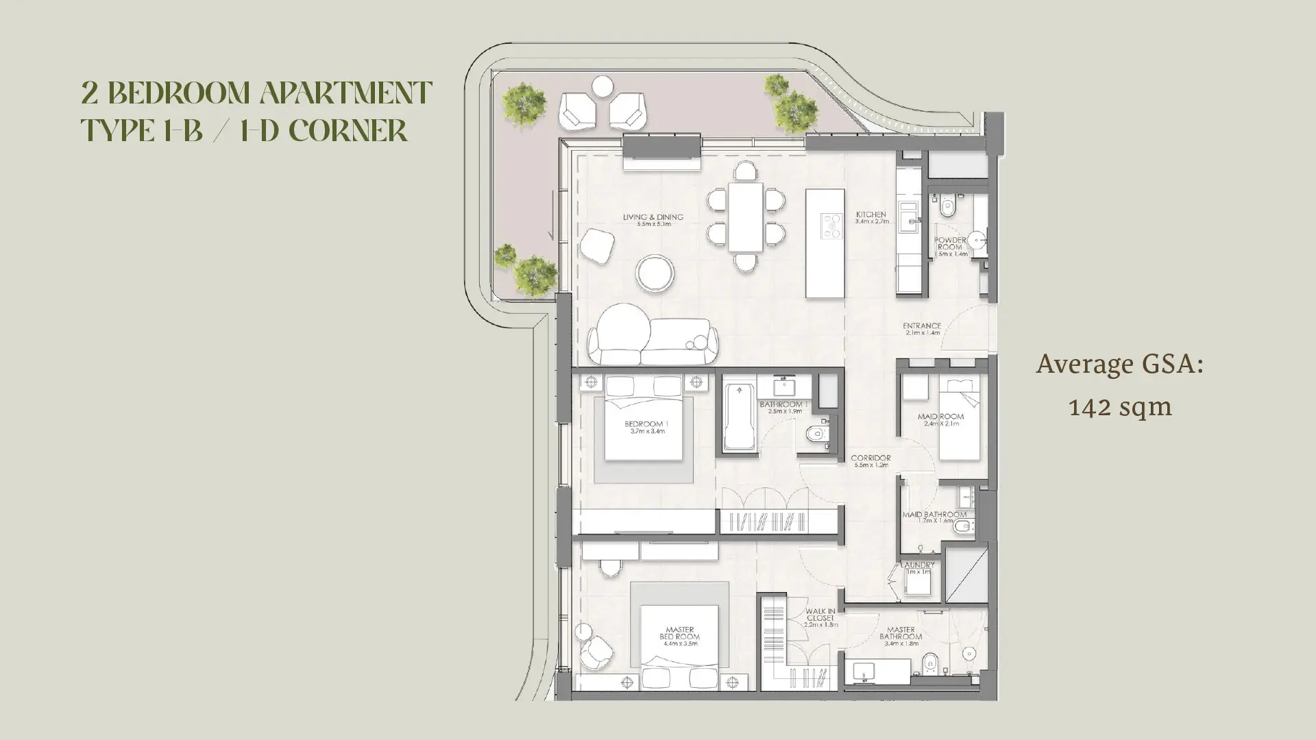 2 BR - Type B
